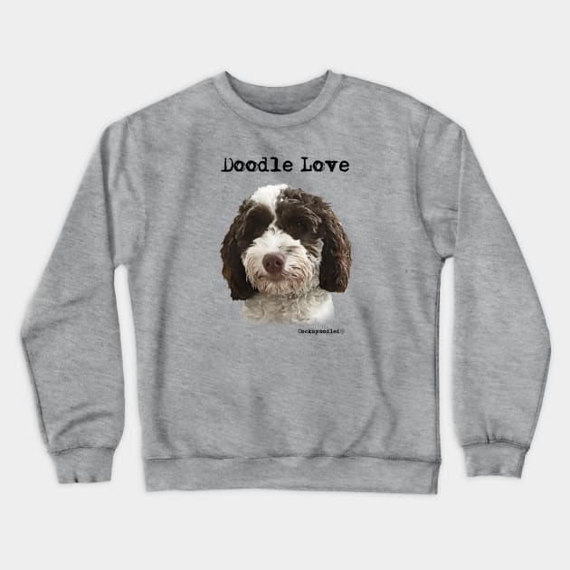 Doodle Dog Love Crewneck Sweatshirt by WoofnDoodle 